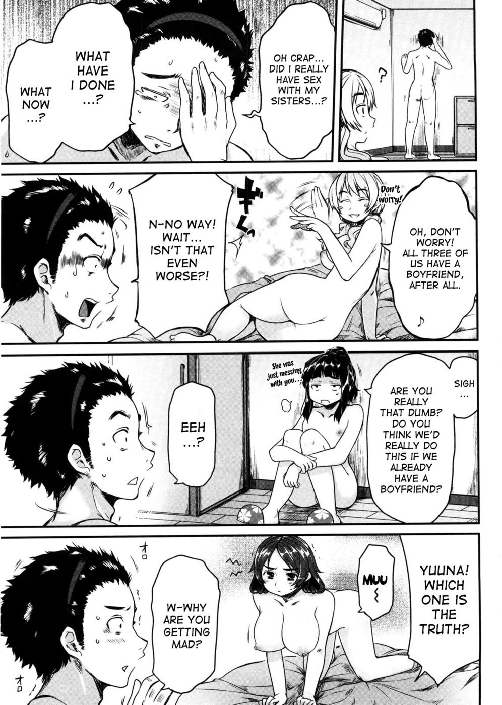 Hentai Manga Comic-A Boy And His Three Sisters-Read-19